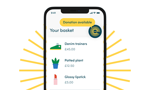 Enable the Donation Reminder and we'll find donations as you shop.